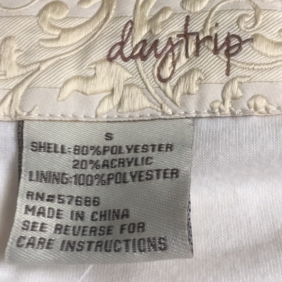 Day Trip Ivory Faux Fur Jckwtt - Picture 5 of 7